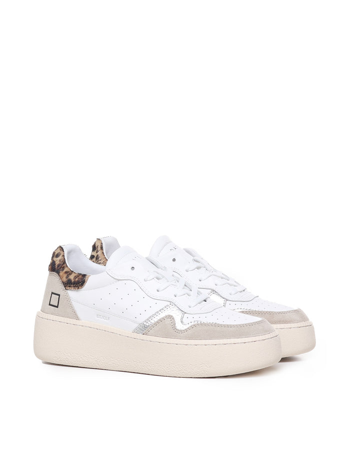 D.a.t.e. Sneakers White-leopard