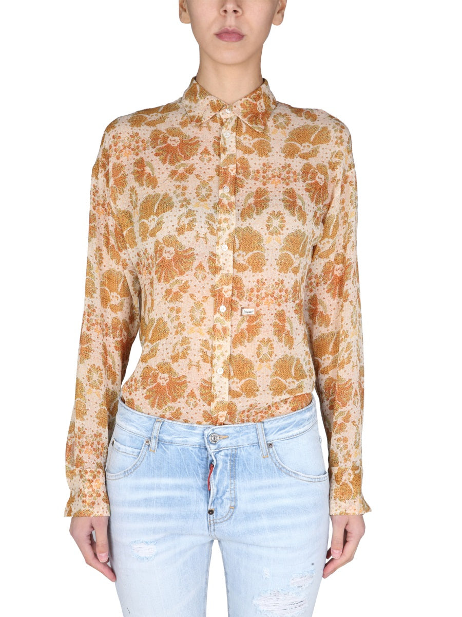 Crepe Shirt Multicolour Polyester