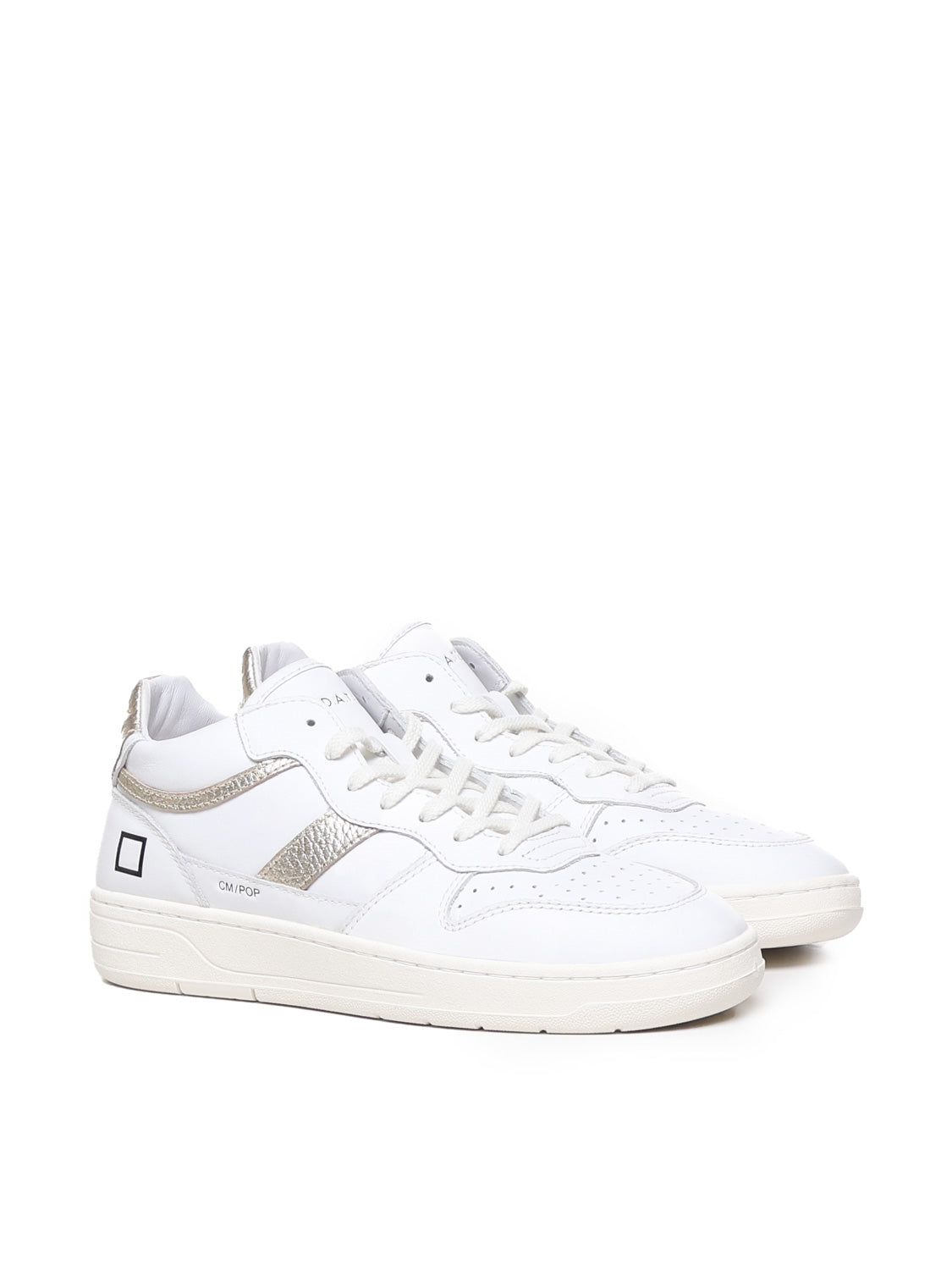 D.a.t.e. Sneakers White-platinum Leather