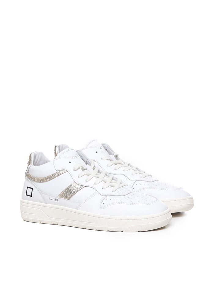 D.a.t.e. Sneakers White-platinum Leather