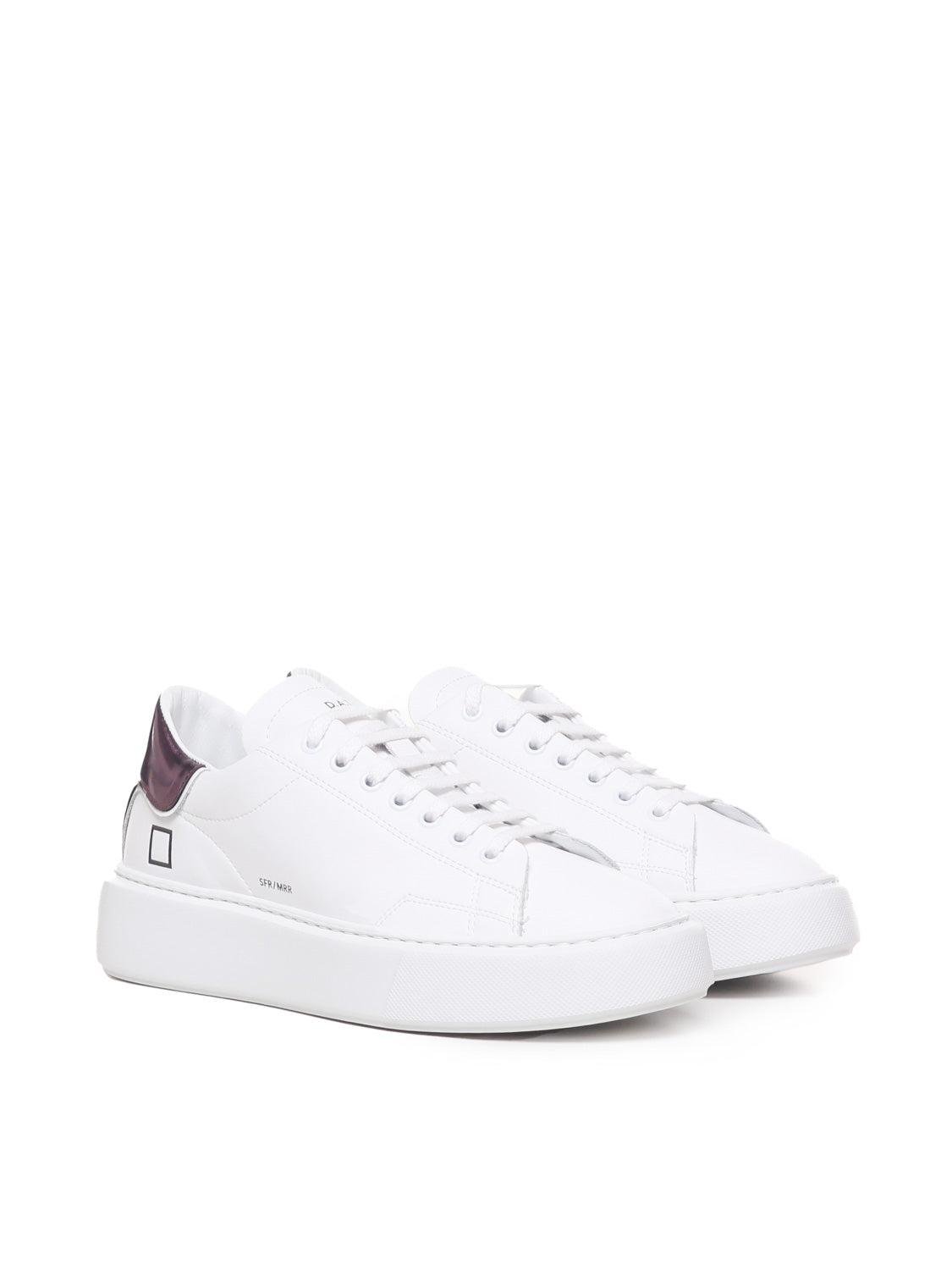 D.a.t.e. Sneakers White-purple