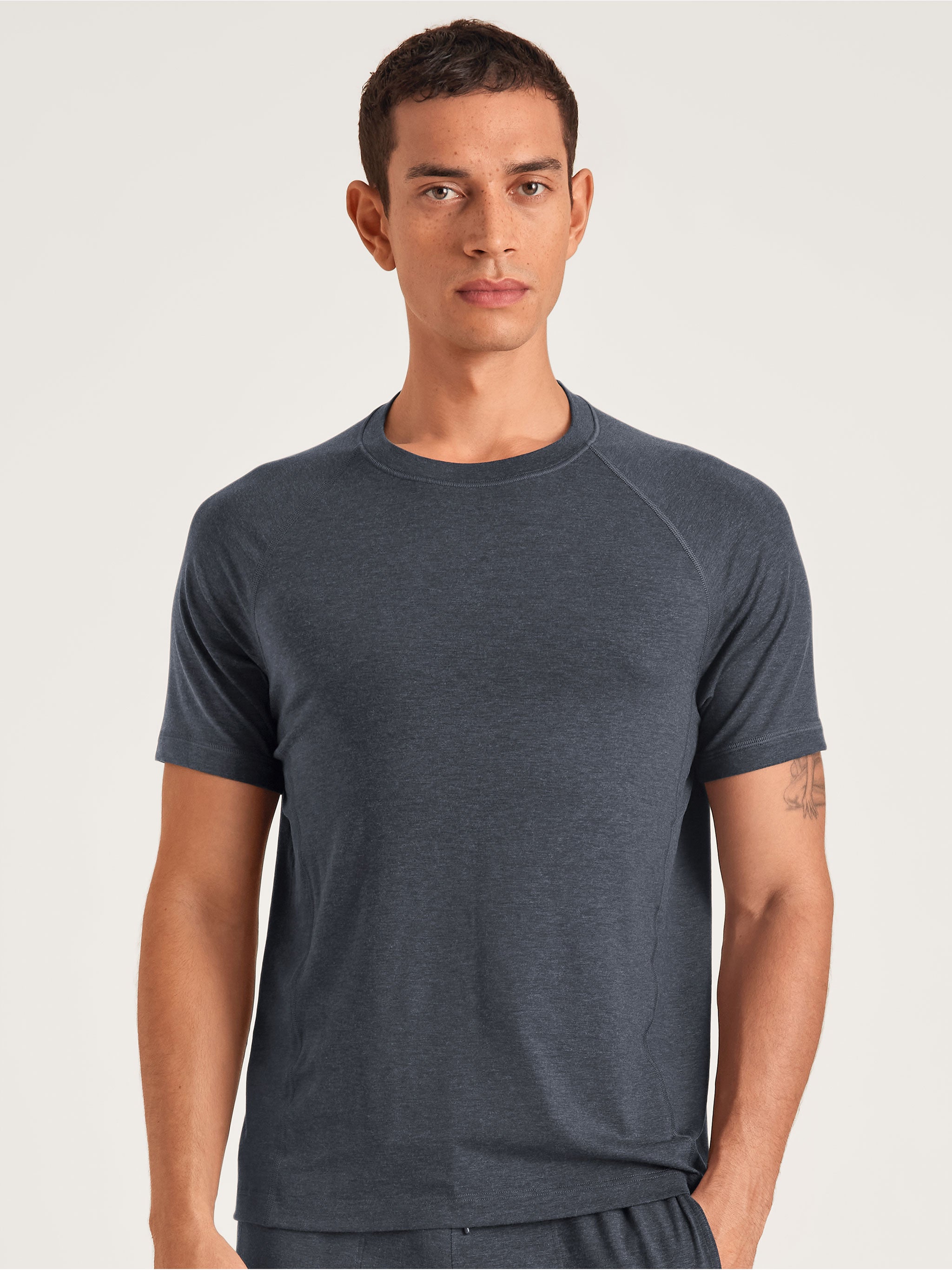 T-Shirt Blue Lyocell |