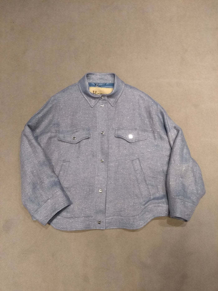 Hdm Blue Linen Jacket