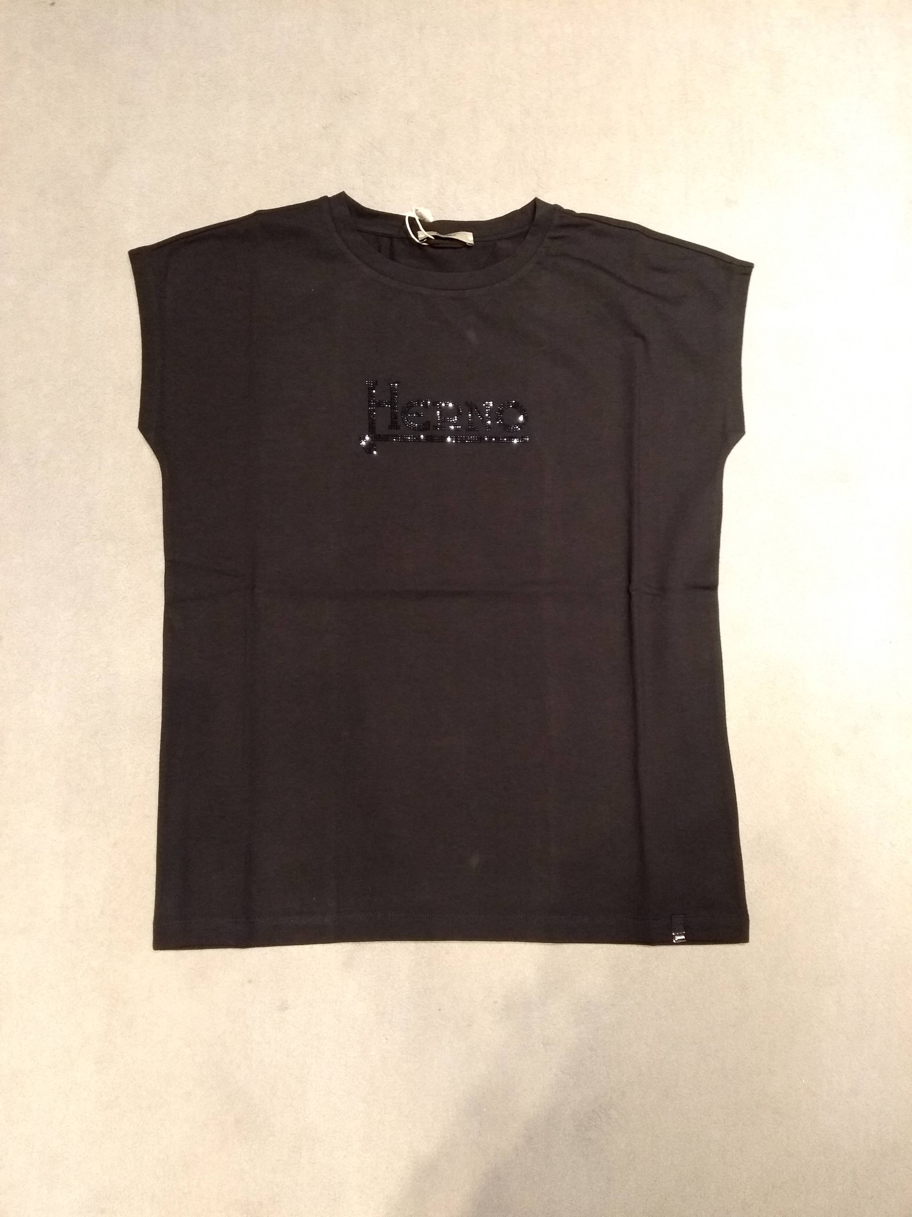 Tshirt Black Cotton Elastane