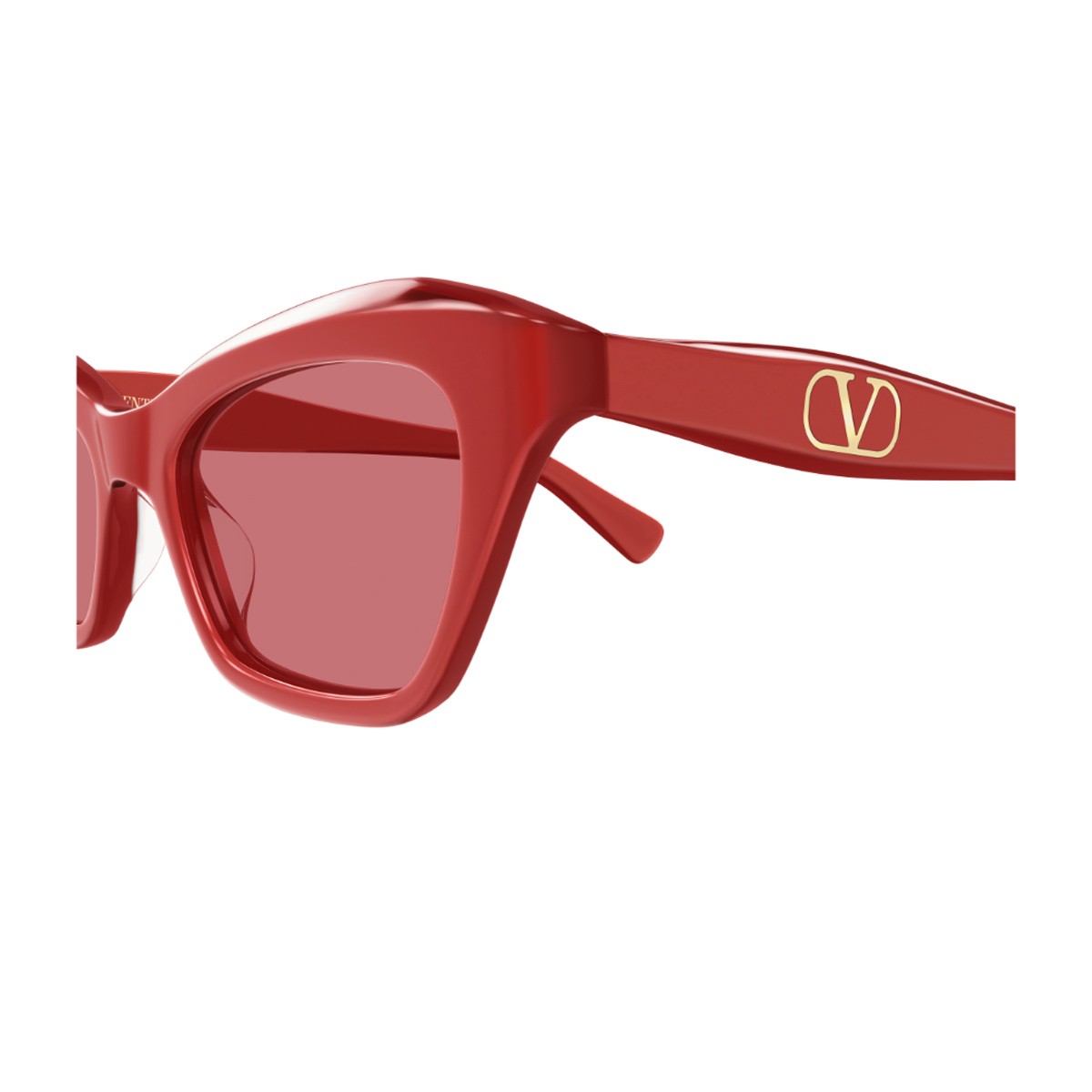 Valentino Vg0009s Linea V Logo Red Acetato Riciclato Sunglasses