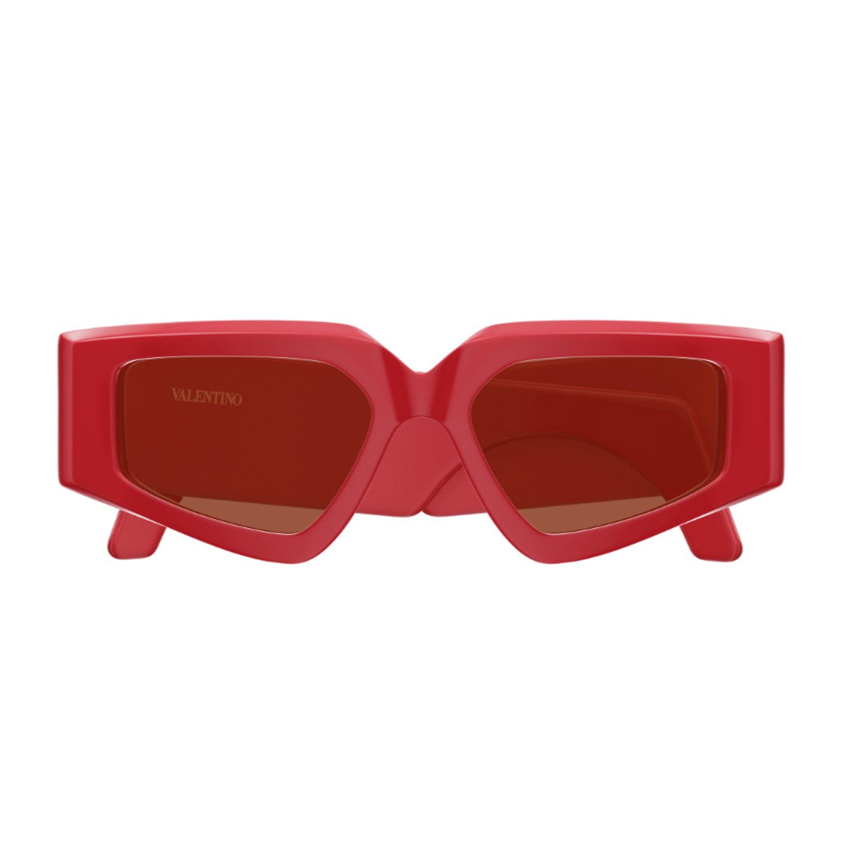 Valentino Vg0006s Linea V Logo Red Acetato Riciclato Sunglasses