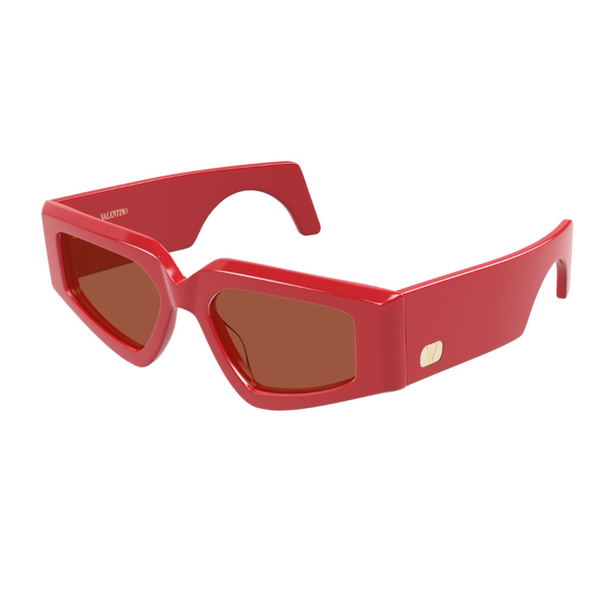 Valentino Vg0006s Linea V Logo Red Acetato Riciclato Sunglasses
