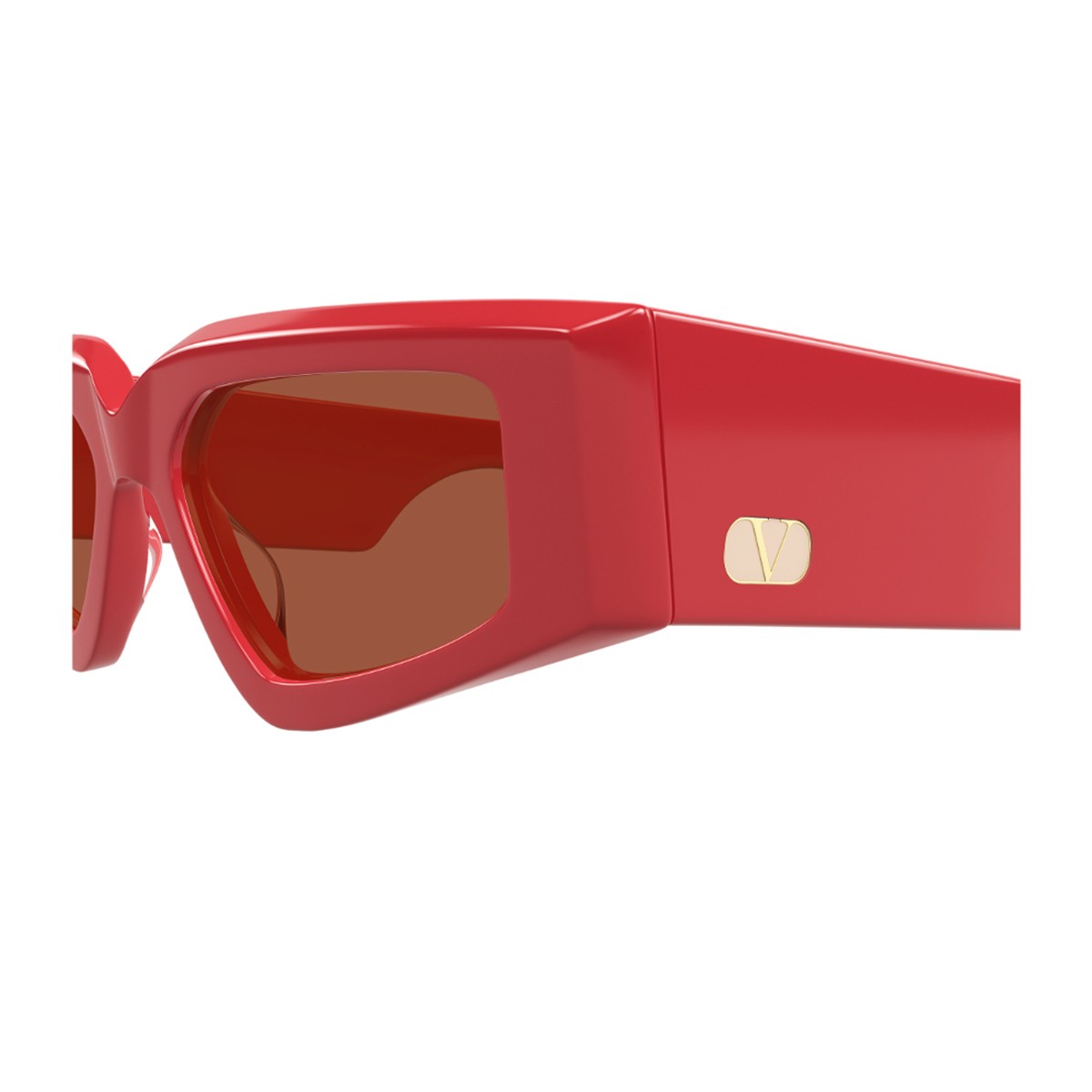 Valentino Vg0006s Linea V Logo Red Acetato Riciclato Sunglasses