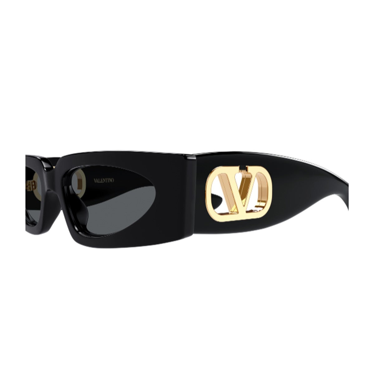 Valentino Vg001s Linea V Logo Black Acetato Riciclato Sunglasses