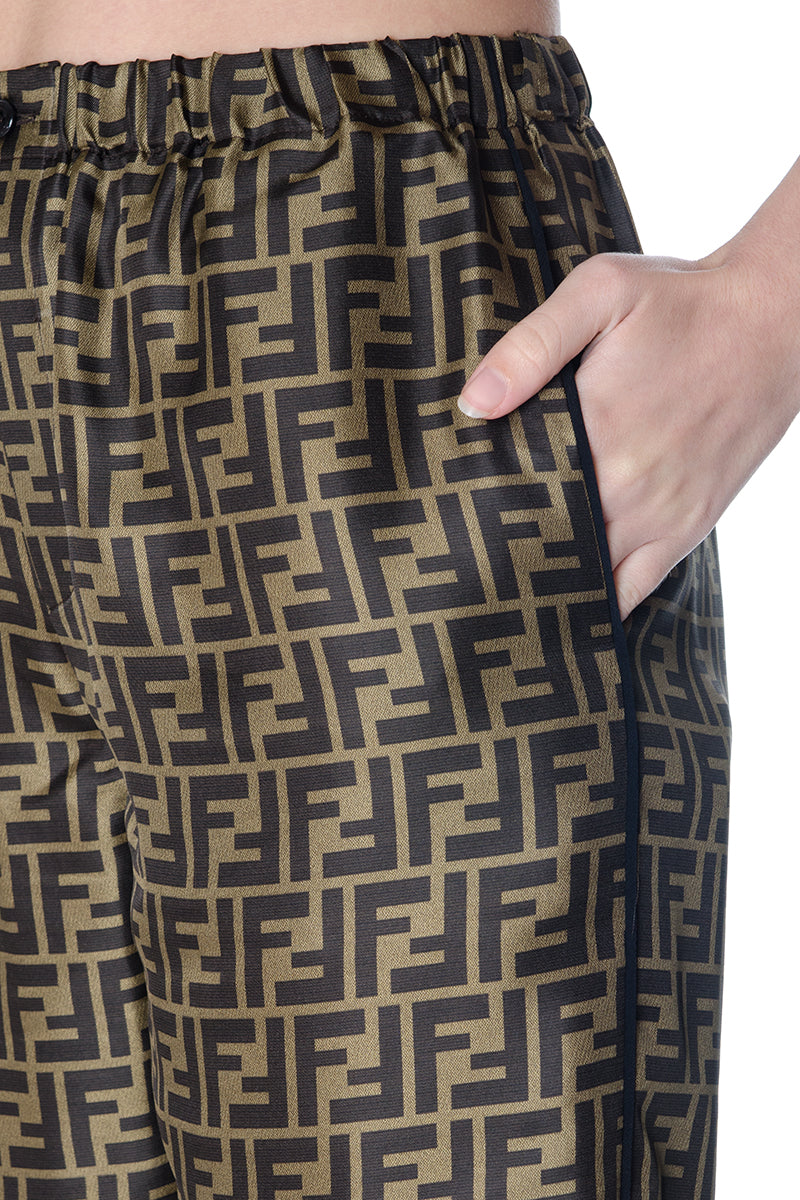 Fendi Rtw Brown Silk