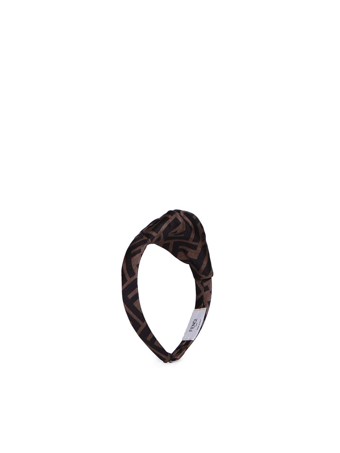 Fendi Accessories Brown Silk