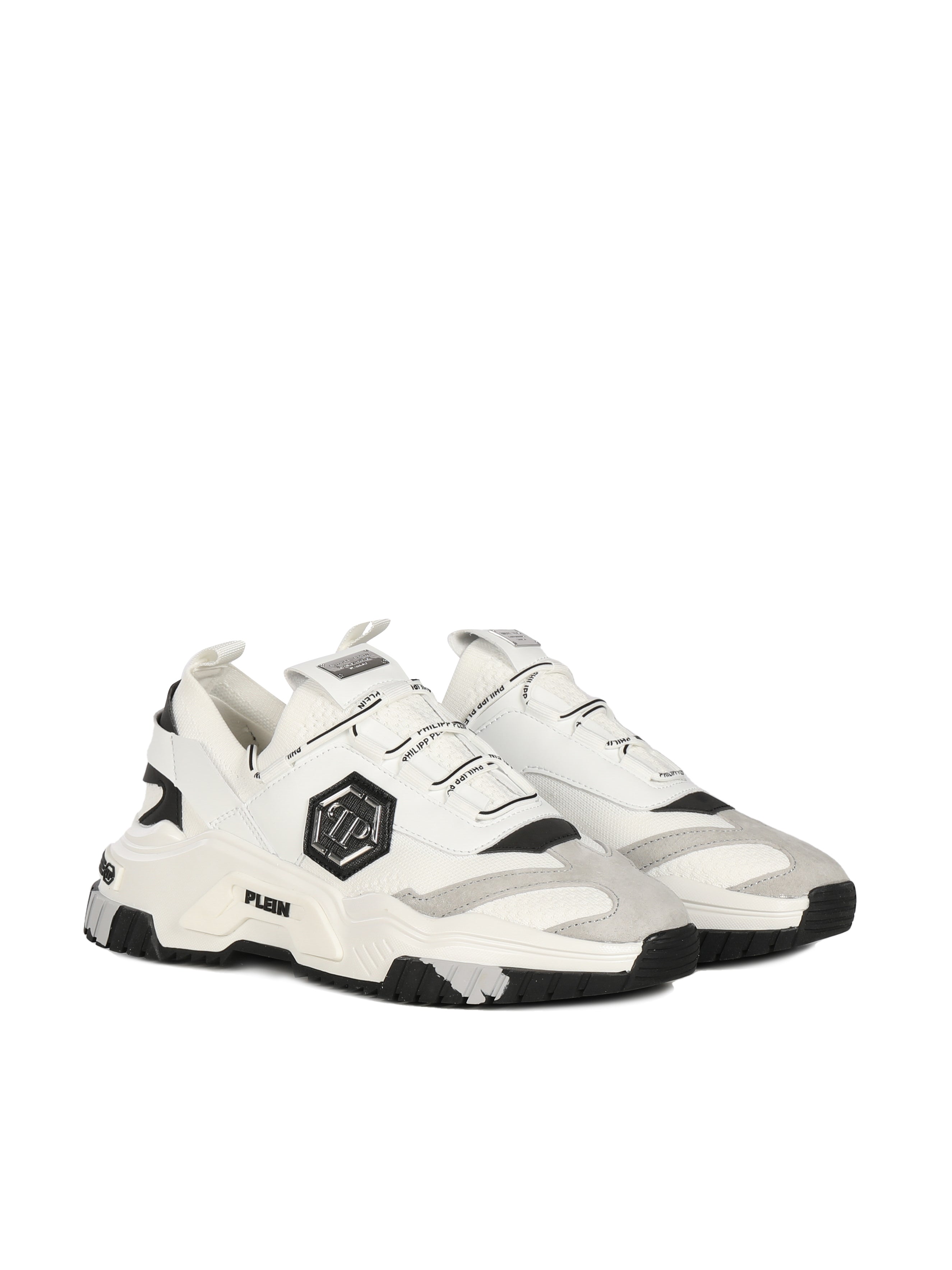 Philipp Plein Sneakers White Fabric