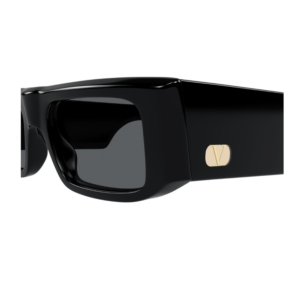 Valentino Vg005s Linea V Logo Black / Grey Acetato Riciclato Sunglasses