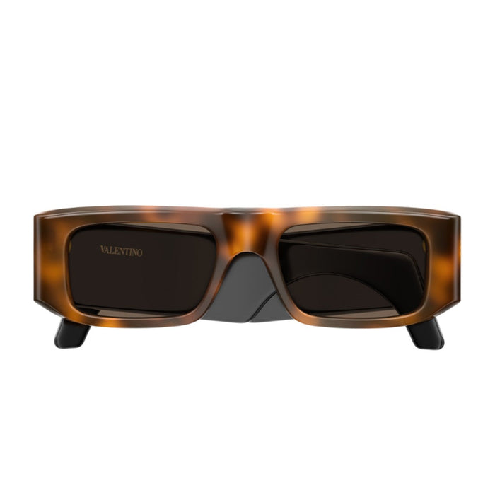 Valentino Vg005s Linea V Logo Havana Acetato Riciclato Sunglasses