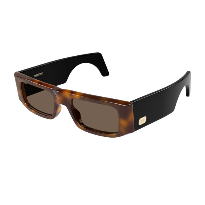 Valentino Vg005s Linea V Logo Havana Acetato Riciclato Sunglasses