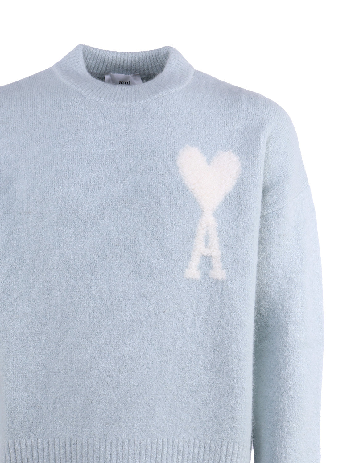 Ami Paris Sweaters Aquamarine Wool