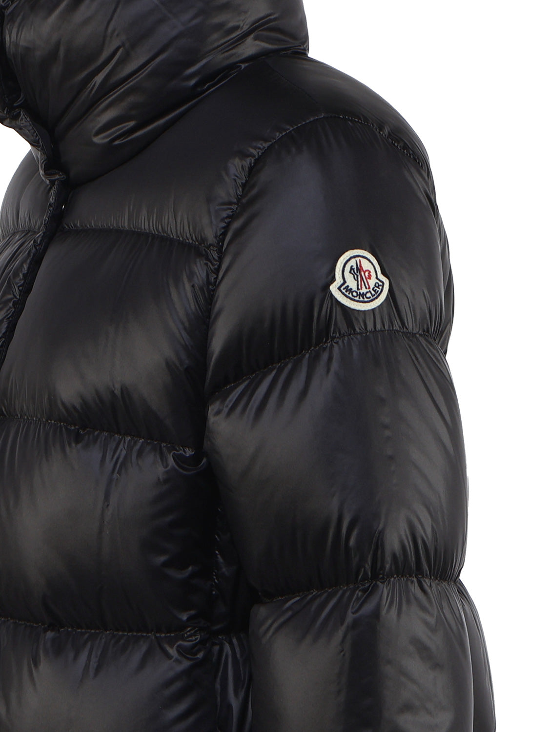 Moncler Coats Black Outer: Polyamide/nylon