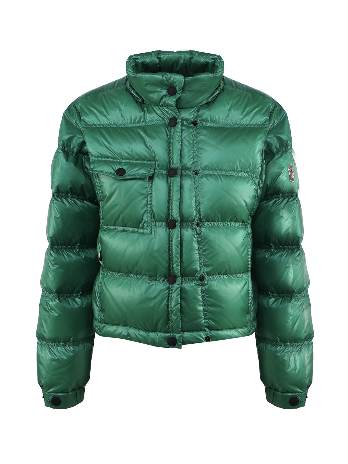 Moncler Coats Green Polyamide