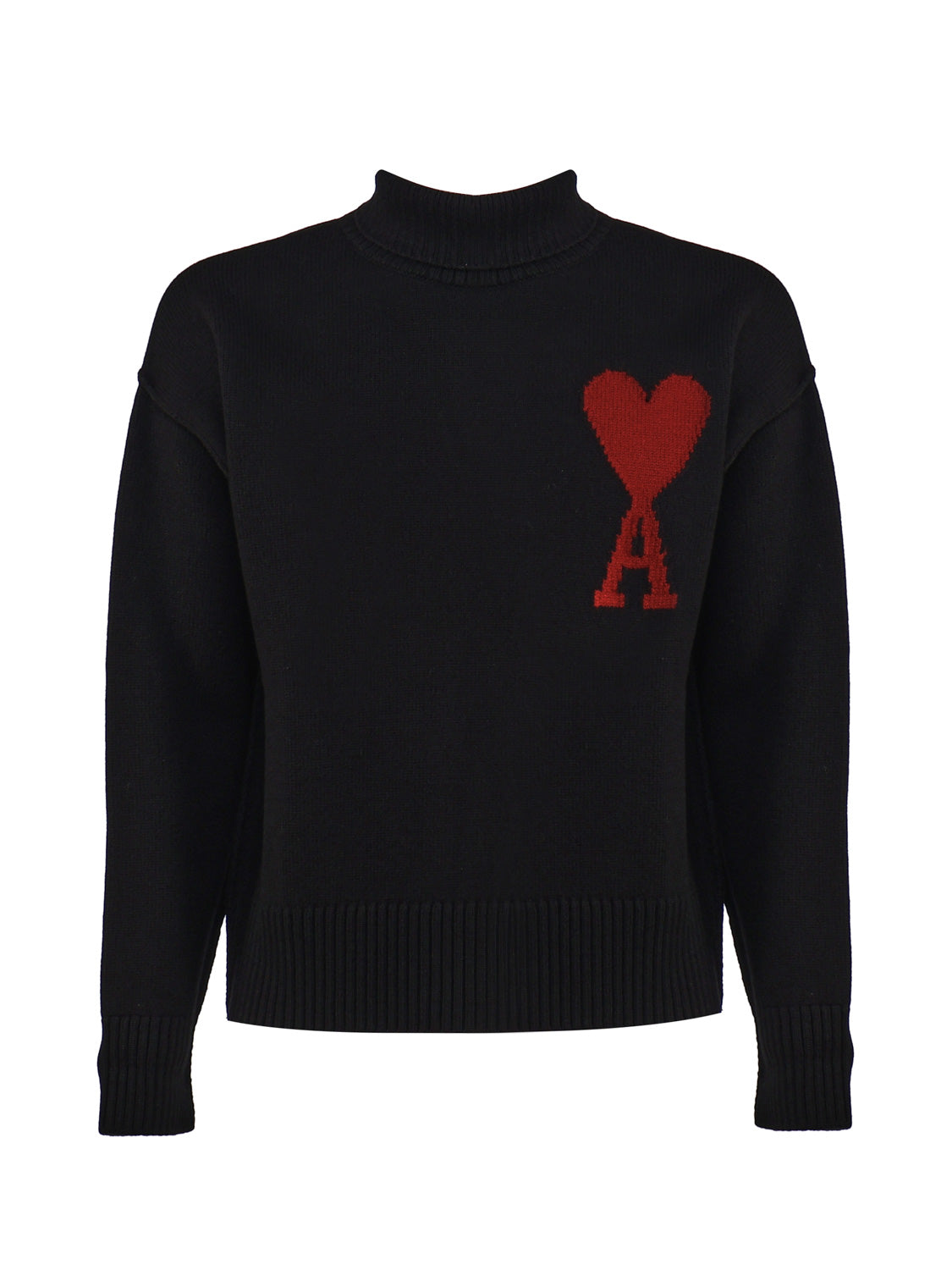 Ami Paris Sweaters Black Wool