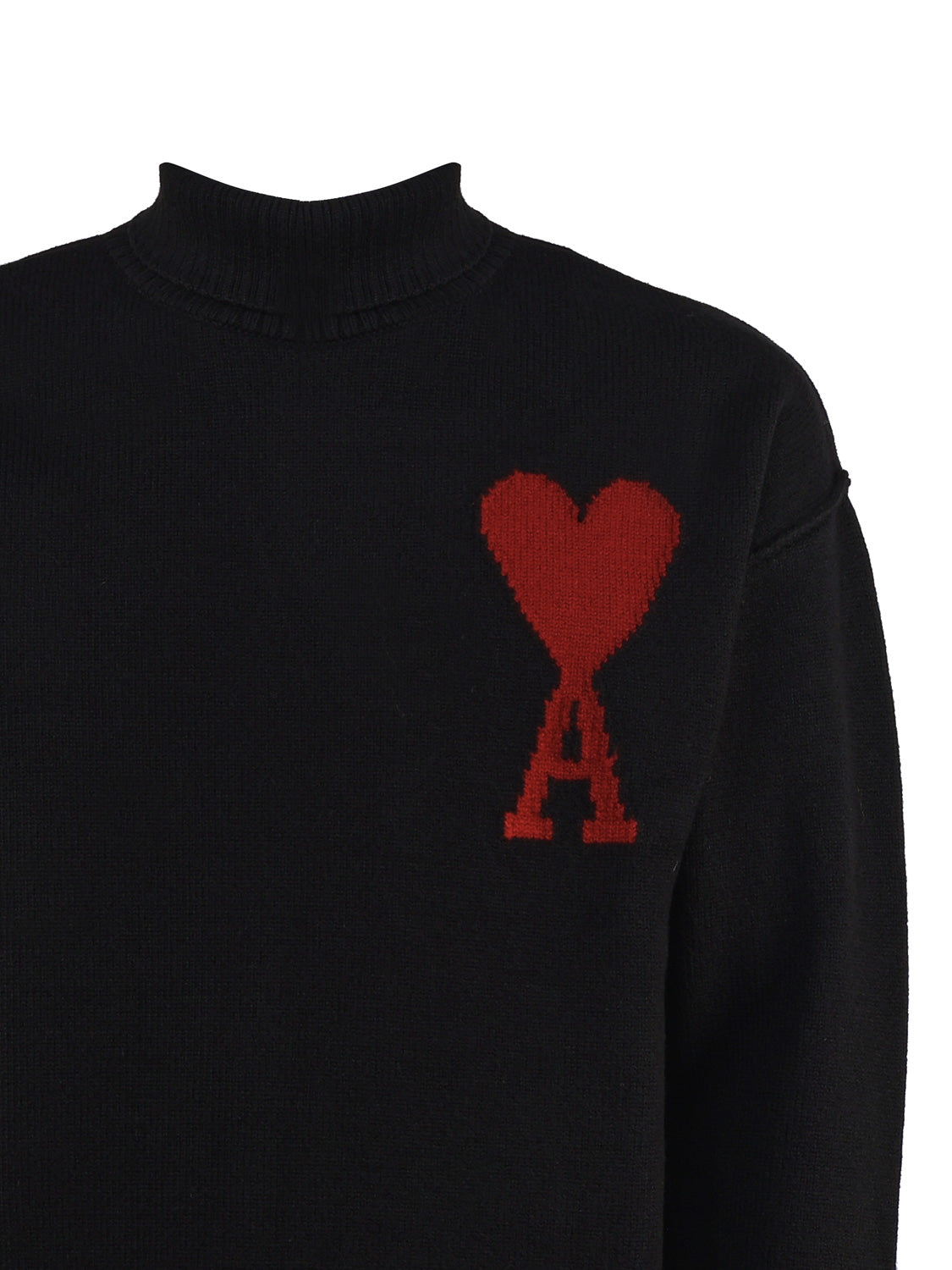 Ami Paris Sweaters Black Wool