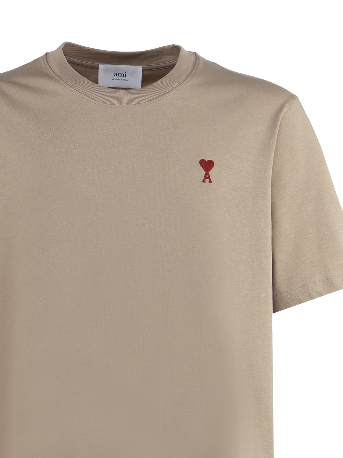 Ami Paris T-Shirts And Polos Champagne Cotton
