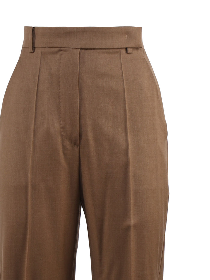 Max Mara Rtw Brown Virgin Wool