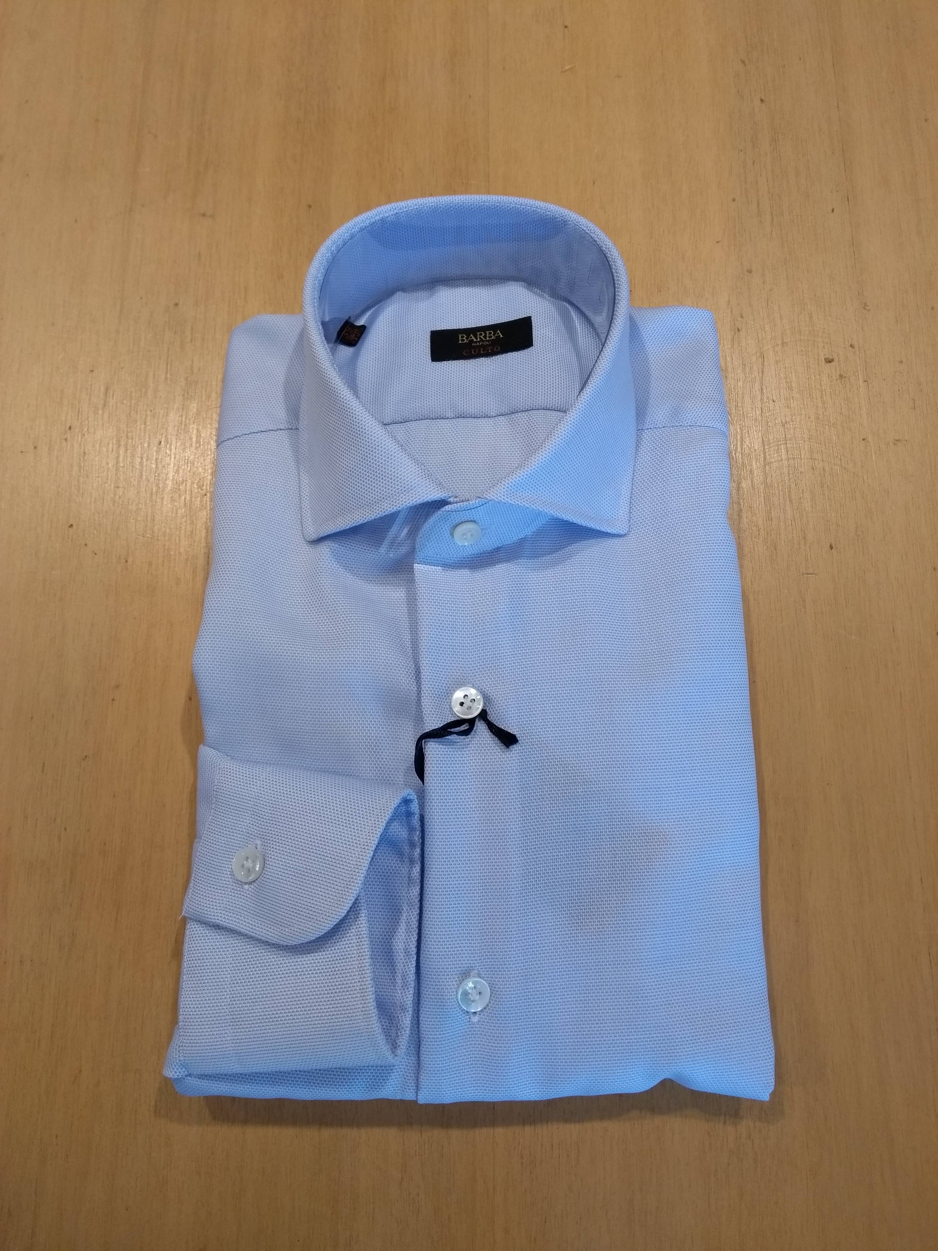 Culto Blue Cotton Shirt