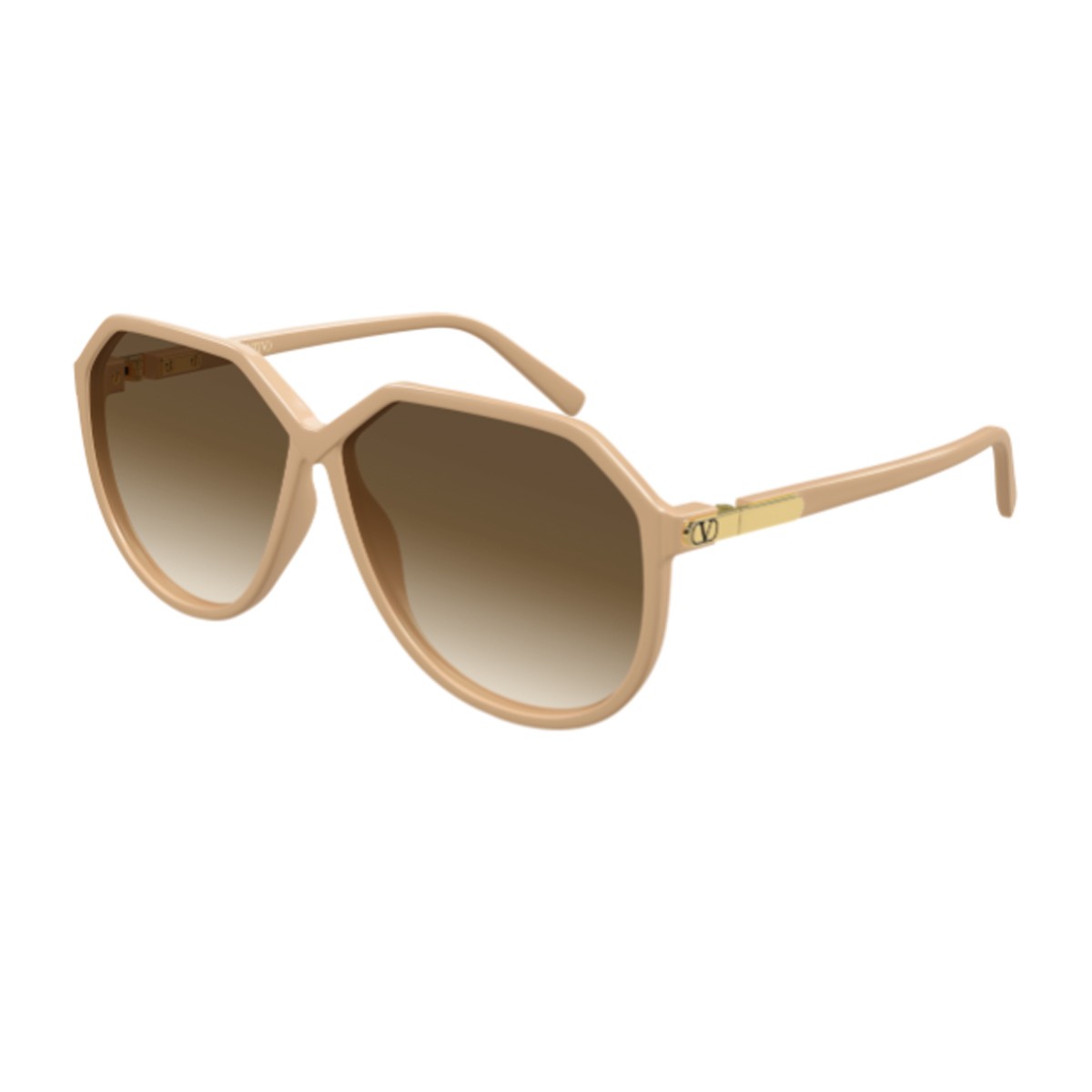 Valentino Vg0026s Linea V Logo Nude Bio-inettato Sunglasses