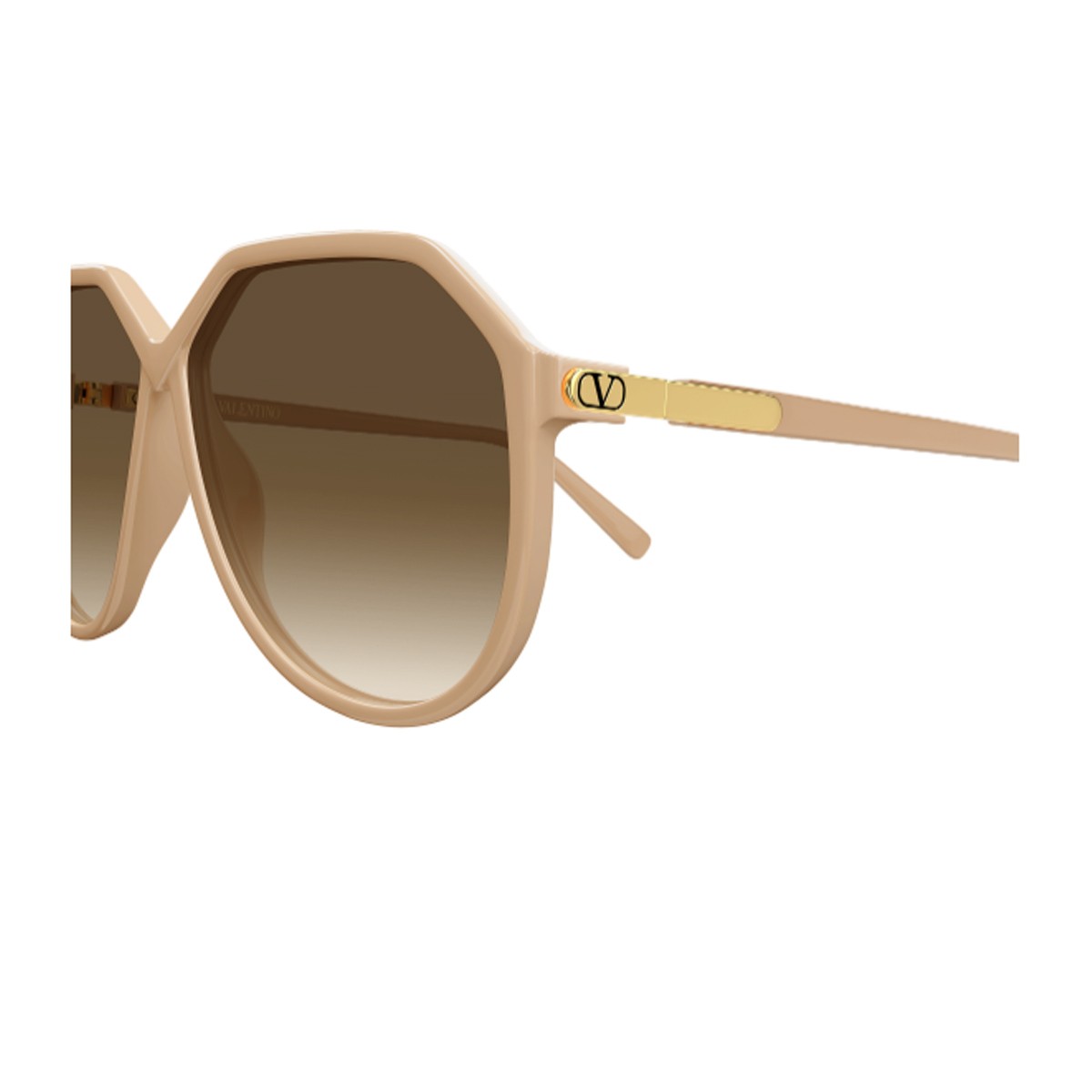 Valentino Vg0026s Linea V Logo Nude Bio-inettato Sunglasses