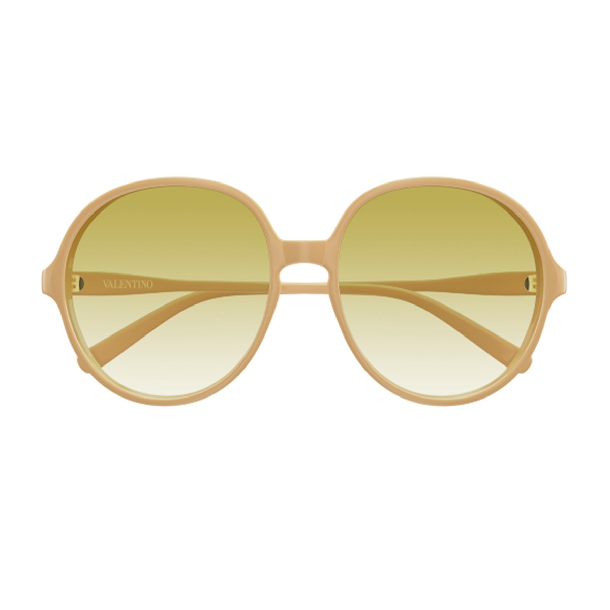 Valentino Vg0017s Linea V Logo Nude Beige Acetato Riciclato Sunglasses