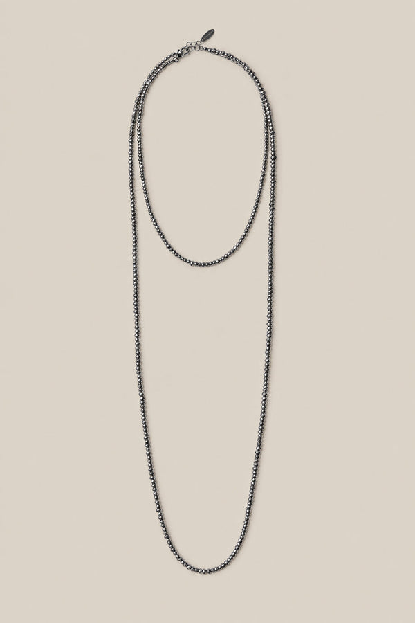 Brunello Cucinelli Womens Light Grey Argento 925 Long Necklace