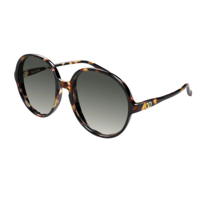 Valentino Vg0017s Linea V Logo Havana Acetato Riciclato Sunglasses