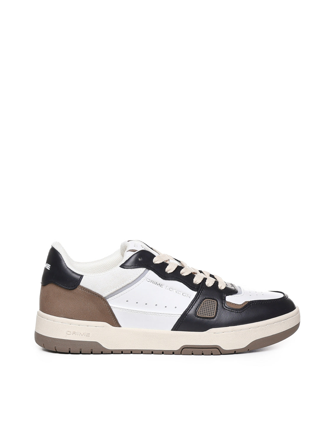 Crime London Sneakers Choco Cream Leather