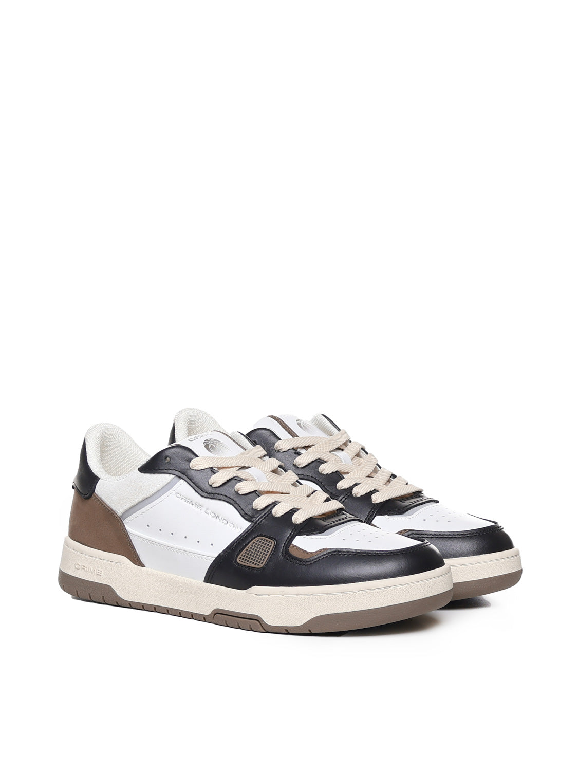 Crime London Sneakers Choco Cream Leather