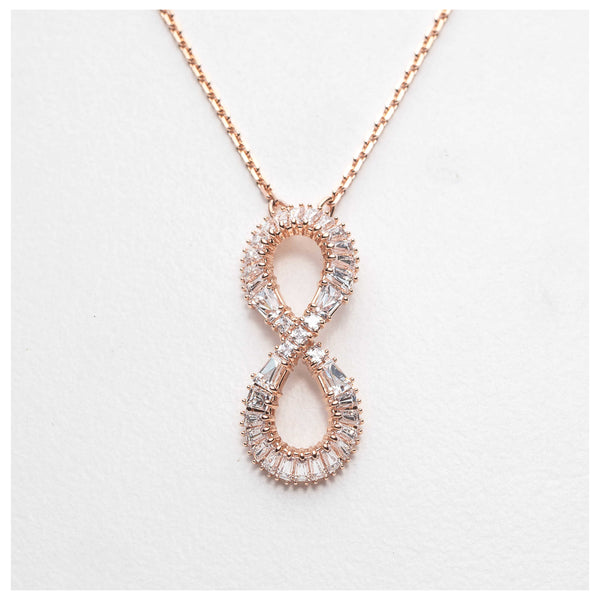 Preloved - Swarovski Womens Hyperbola White Crystal Necklace 5677623 One Color Necklaces & Pendants