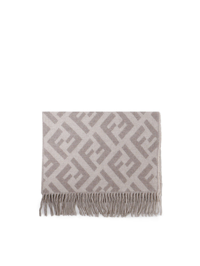 Fendi Scarfs Beige Cashmere