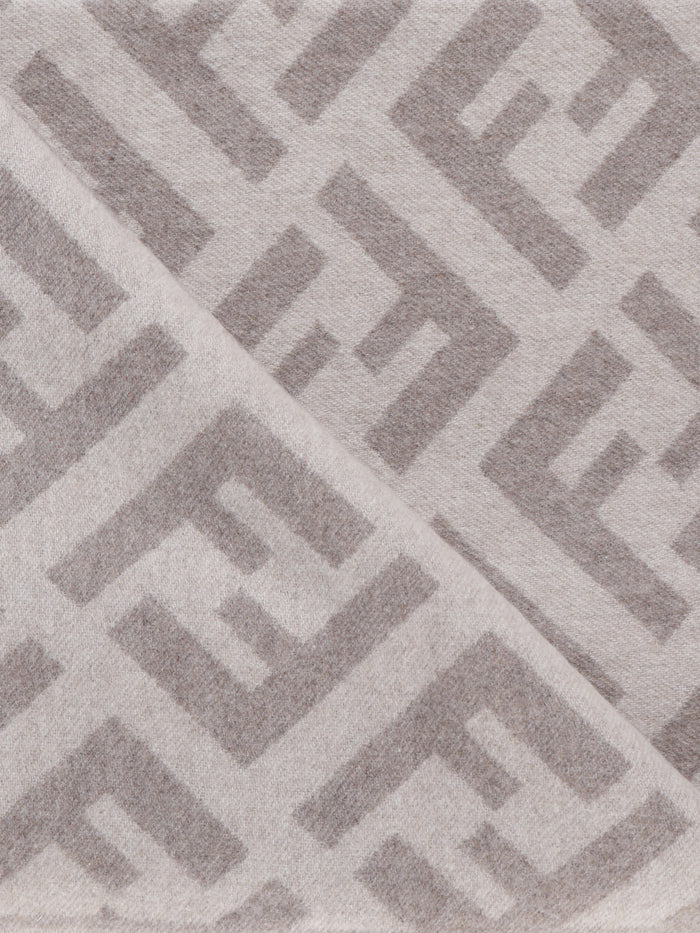 Fendi Scarfs Beige Cashmere