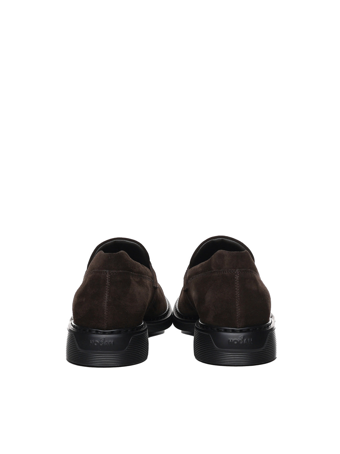 Hogan Flat Shoes Brown Suede