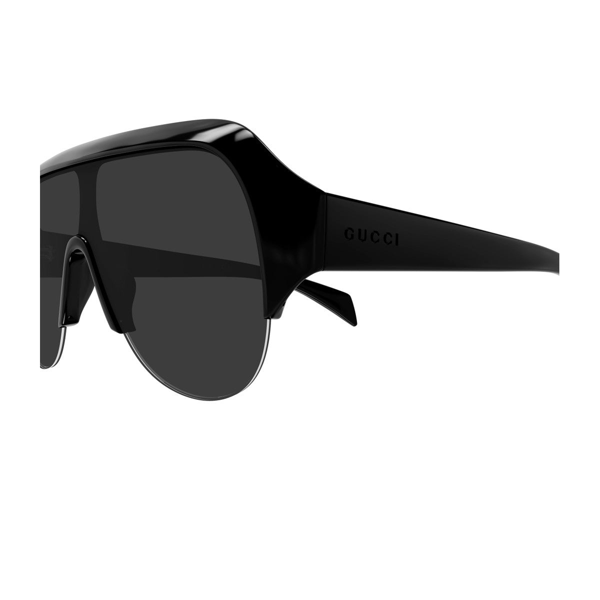 Gucci Gg2023s Linea Institutional Logo Black Bio-inettato Sunglasses