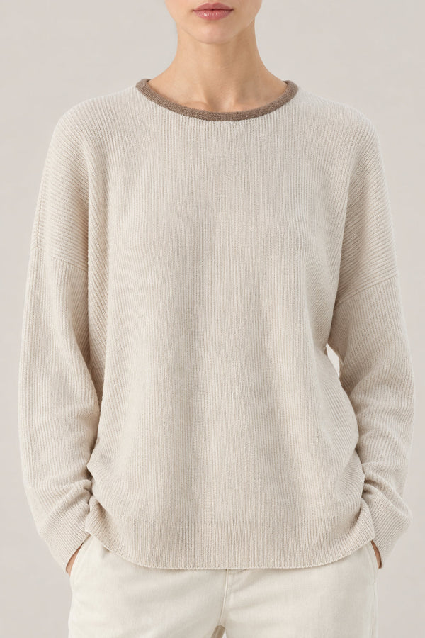 Brunello Cucinelli Womens Marble Wool Sweater One Color Clothing