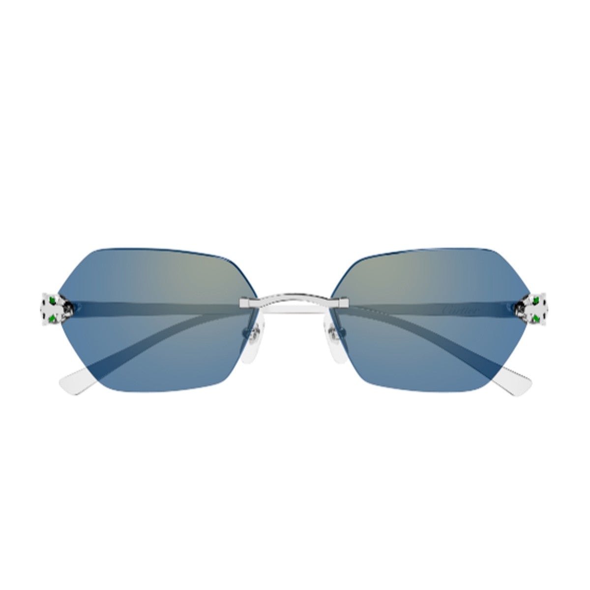 Cartier Ct0636s Panthère De Silver Metallo Sunglasses