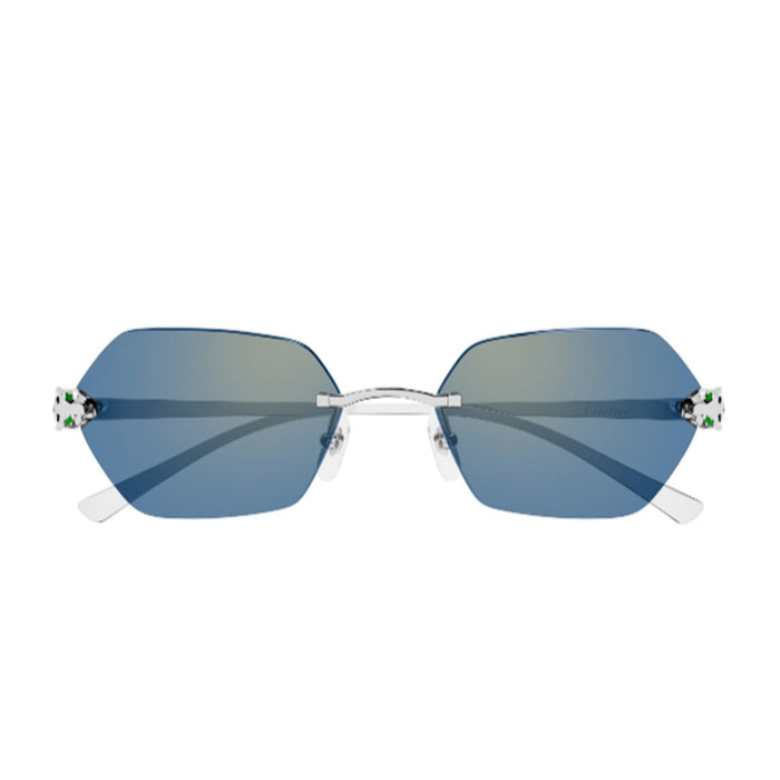 Cartier Ct0636s Panthère De Silver Metallo Sunglasses