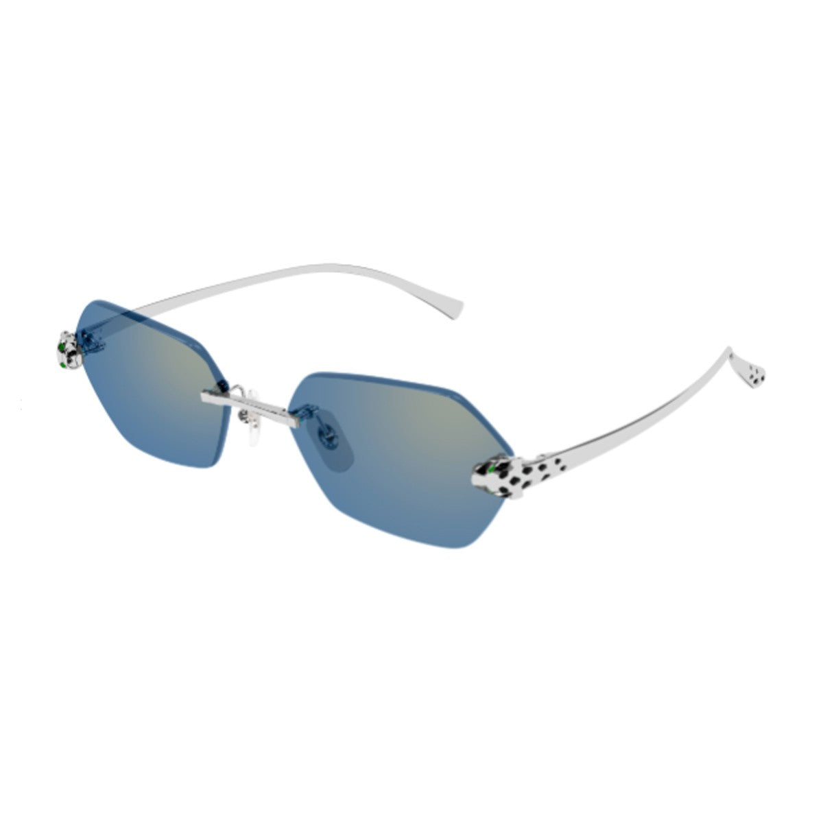 Cartier Ct0636s Panthère De Silver Metallo Sunglasses