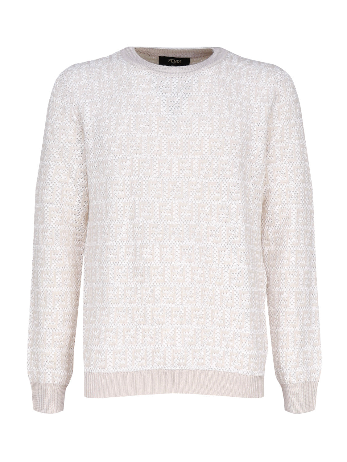 Fendi Sweaters Beige Wool