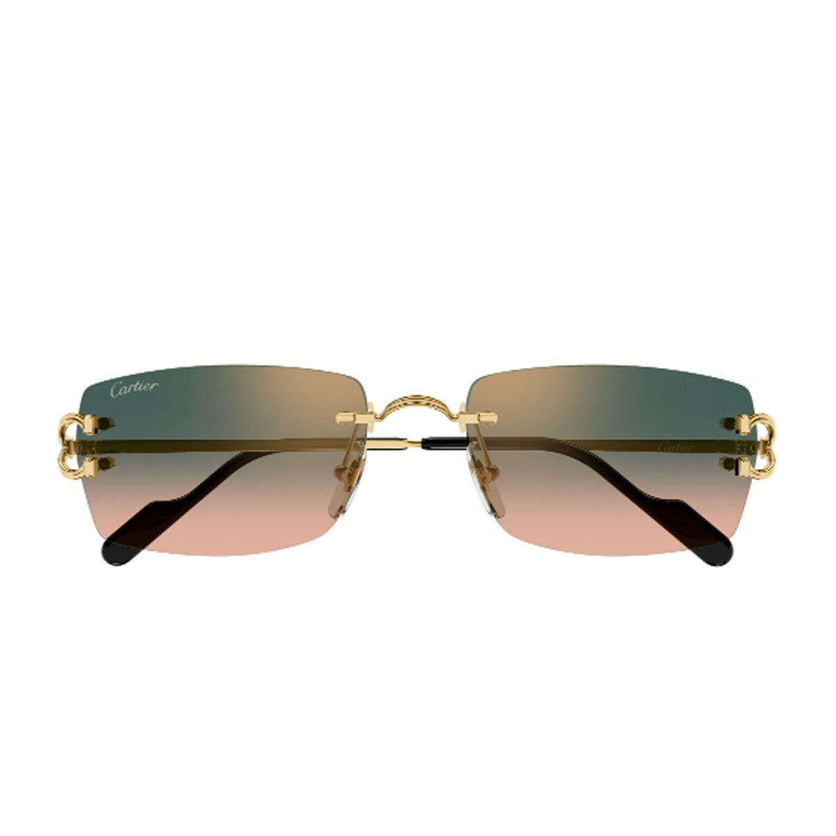 Cartier Ct0550s Linea Decor C Classique Gold Metallo Sunglasses