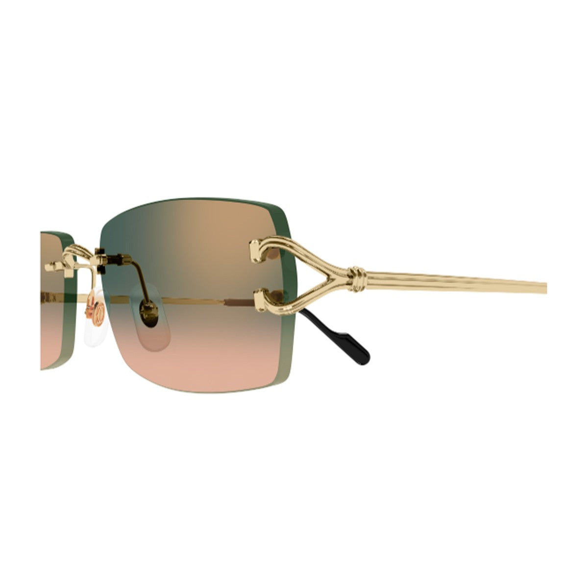 Cartier Ct0550s Linea Decor C Classique Gold Metallo Sunglasses
