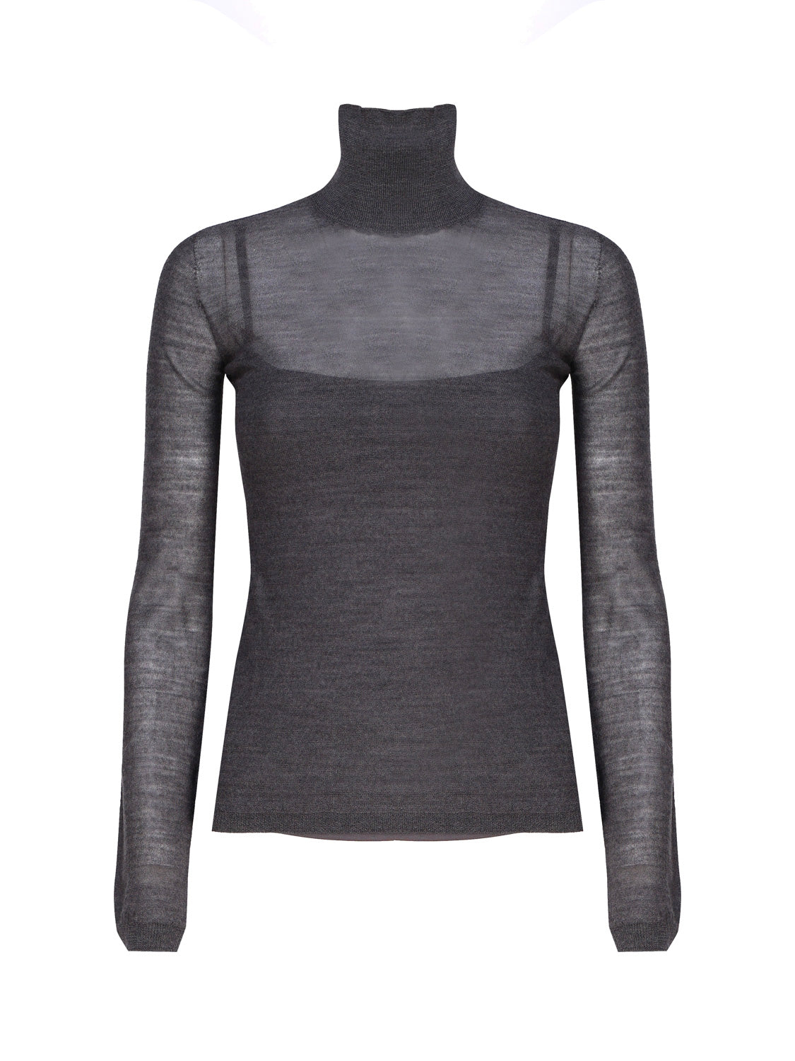 Max Mara Top Grey Virgin Wool
