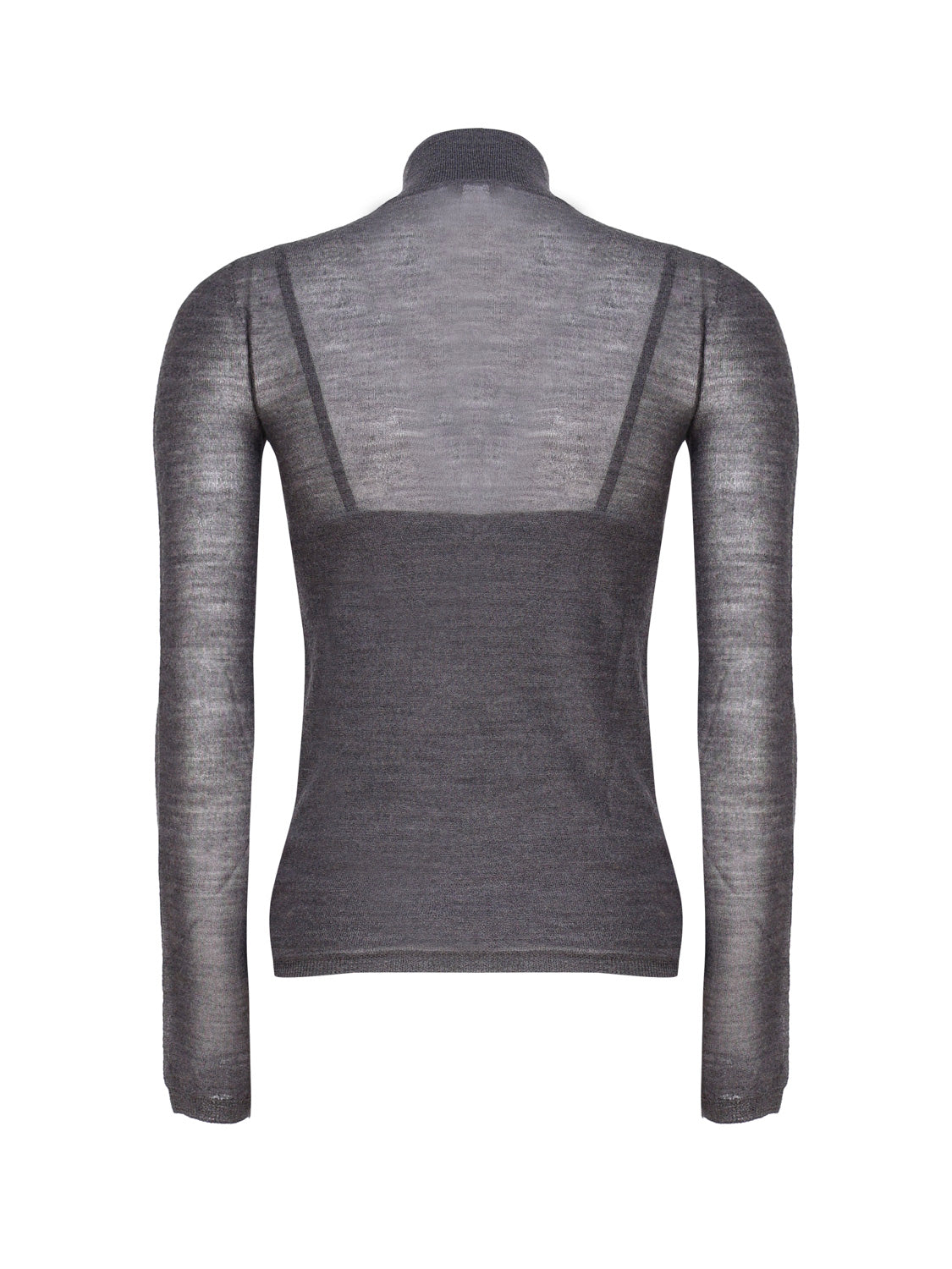 Max Mara Top Grey Virgin Wool
