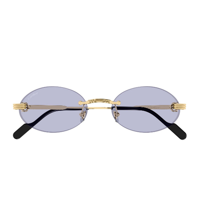 Cartier Ct0615s Linea Première De Gold / Light Violet Metallo Sunglasses