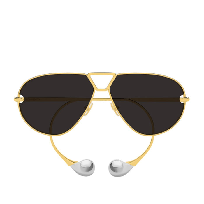 Bottega Veneta Bv1437s Aviator Drop Gold Metallo Sunglasses
